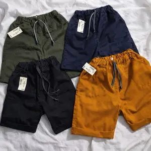 Celana pendek anak bahan katun drill tebal