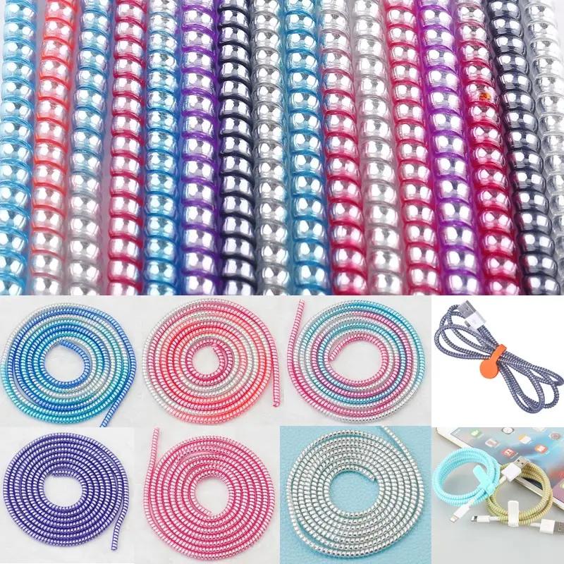 Giá tốt 1.4mDây bảo vệ cáp dữ liệu điện thoại di động đa năng 60cm, ống cố định…