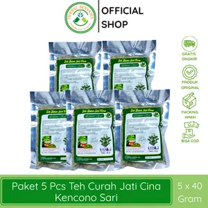 [PAKET 5 PCS] Teh Seduh Herbal Daun Jati Cina I Teh Curah Senna Kencono Sari Isi 40gr