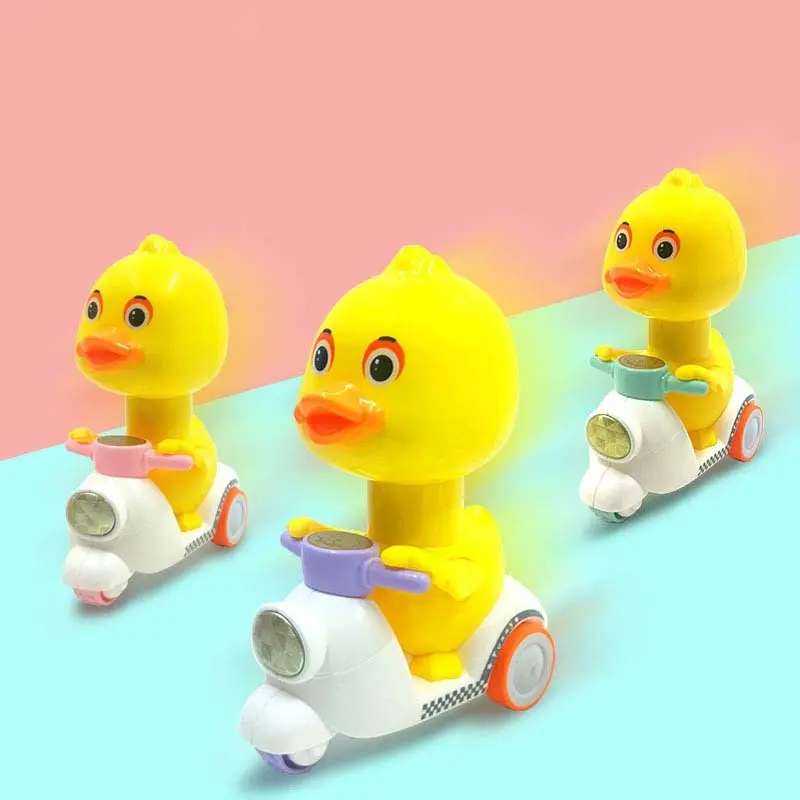 Mobil Mainan Bayi Mobil Mainan Roda Tiga Model Bebek Kartun Mainan Untuk Anak Laki-laki Dan Perempuan  Plastik Toy 3