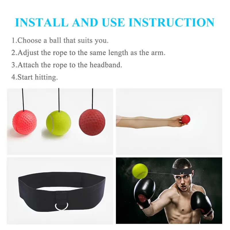 Alat Bantu Latihan Reflex Ball Samsak Tinju Speed Punching 2