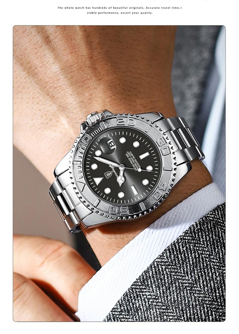 Product Introduction of Popular Men's Watch Waterproof Night Light Fashion New Quartz Watch Student Business Trend Watch 10