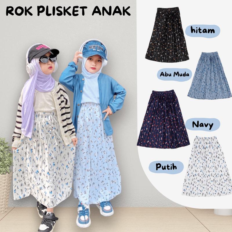 Uvikids - Rok Plisket Anak 5-10 Tahun - Rok anak perempuan - Rok Anak Murah 0