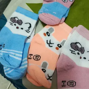 Paket 4 Pasangn Kaos Kaki Anak Bayi Baru Lahir Usia 0-6 Bulan - Kaos Kaki Bayi New Born