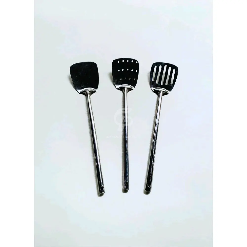 Sutil Semi Terusan Berbagai Ukuran / Sutil Tanggung / Spatula Stainless Steel Kitchenware