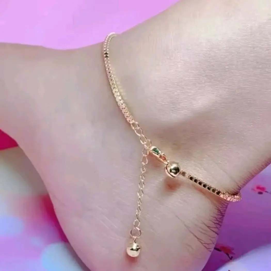 gelang kaki wanita motif Milano titanium anti luntur jewellry