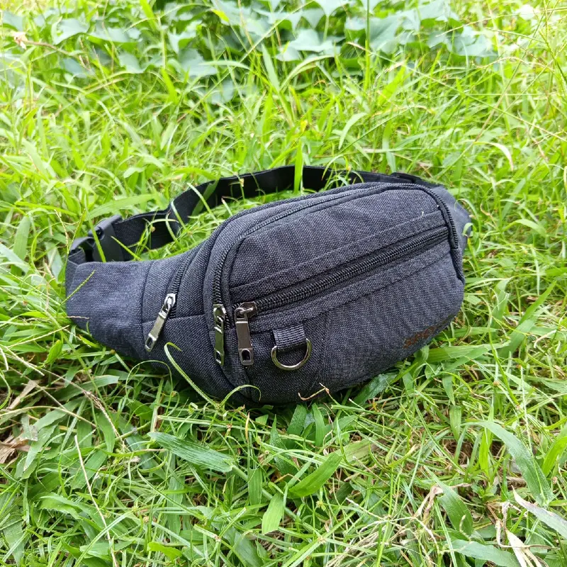 COD-Tas WaistBag Pria/Tas Selempang  Kanvas/Tas Pinggang kanvas  222 tasslempang Wood Slingbag  Cowok 6