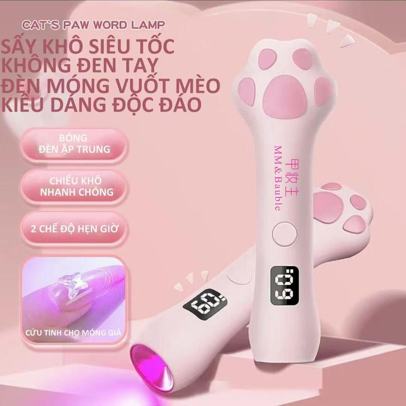  Đèn móng tay hình mèo chạy bằng Pin trâu hiển thị Ray đỏ không tay đen 