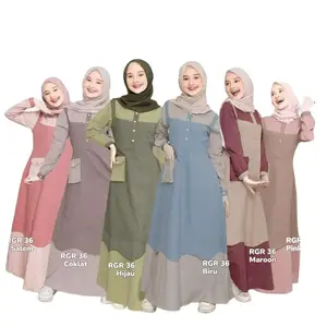 Shakila Lydia Dress Kids Gamis Anak Cewek Terbaru Bahan Crinkle Airflow Fashion Muslim Anak Perempuan Murah Baju Panjang Tanggung Syari Lebaran Remaja RGR 36 Hijau