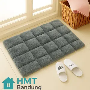 keset bulu lembut tebal, (COD) keset Bulu Rasfur 37x57cm