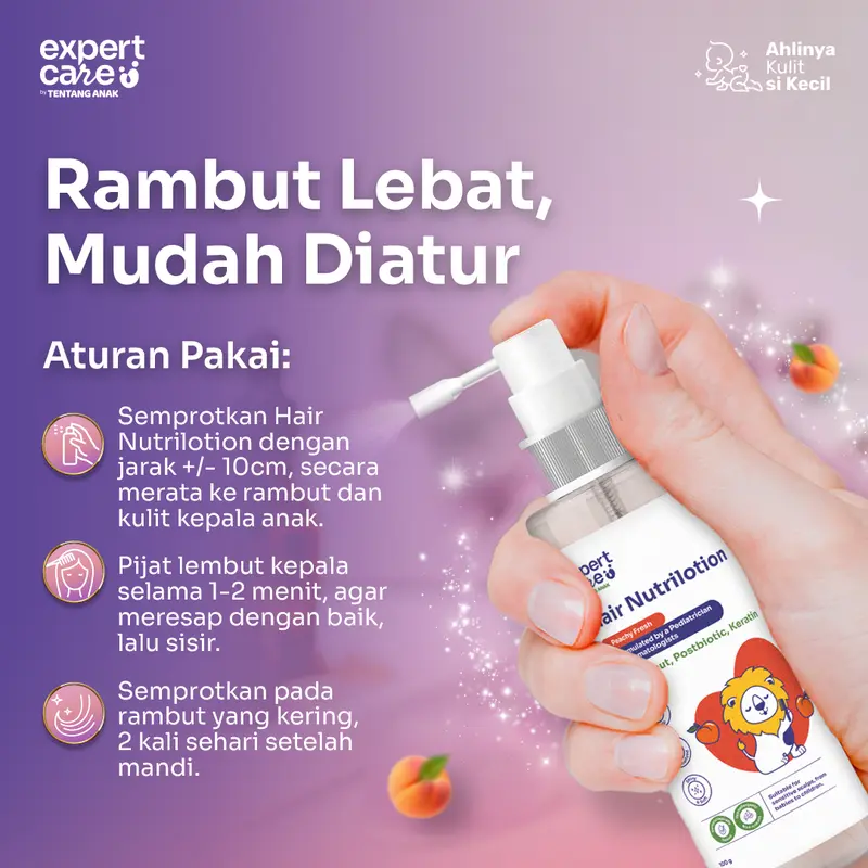 Expert Care - Paket Hair Nutrilotion 100ml dengan NUTRIBIOTIC + Face & Body Lotion 50g - COMBO GLOWING - Kulit Lembap, Rambut Tebal & Wangi Seharian 3