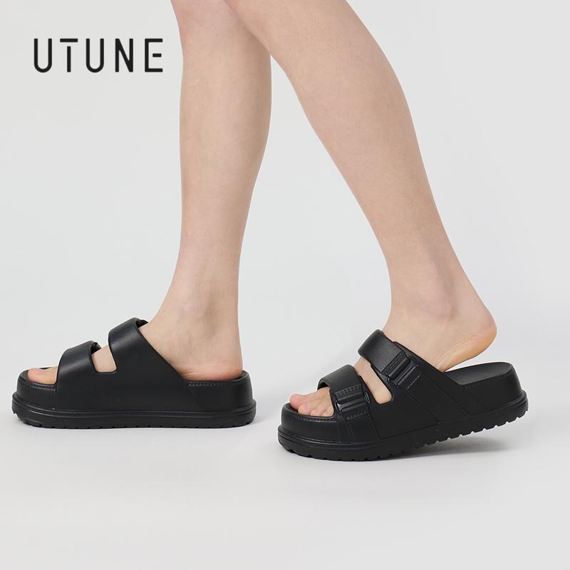 UTUNE Dép Lê Hai Dây, Đế Dày, Chất Liệu EVA, Mềm Mại Và Nhẹ, Thoải Mái Và Bền, Thích Hợp Cho Phụ Nữ, Tất Cả Các Mùa