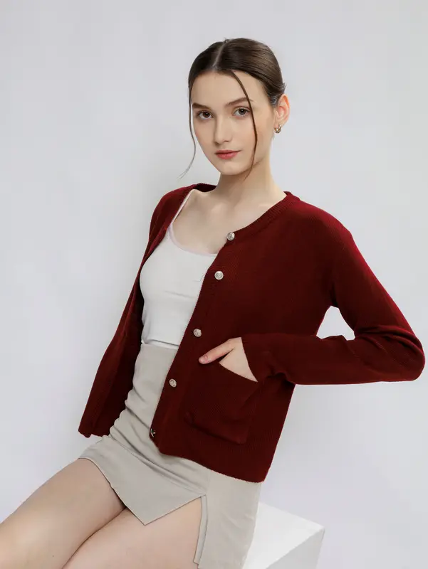 NIGOO Nadeen Knitwear Cardigan Rajut Wanita 1
