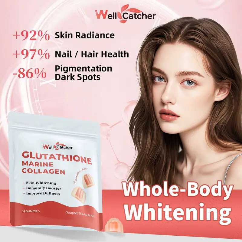 Wellcatcher&Glutathione Gummies for SkinWhitening Moisturizing | 500mcg  Biotin & L-glutathione With Vitamin C, D, E & PantothenicAcid l 60  Countskin whitening gummy - TikTok Shop Singapore