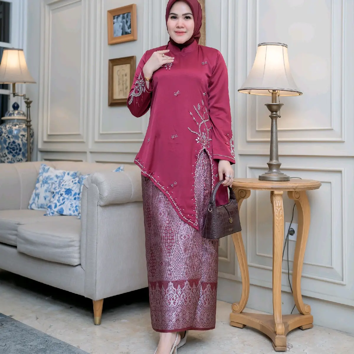 set kebaya tuni valora/kebaya wanita modern/kebaya lamaran/kebaya wisuda