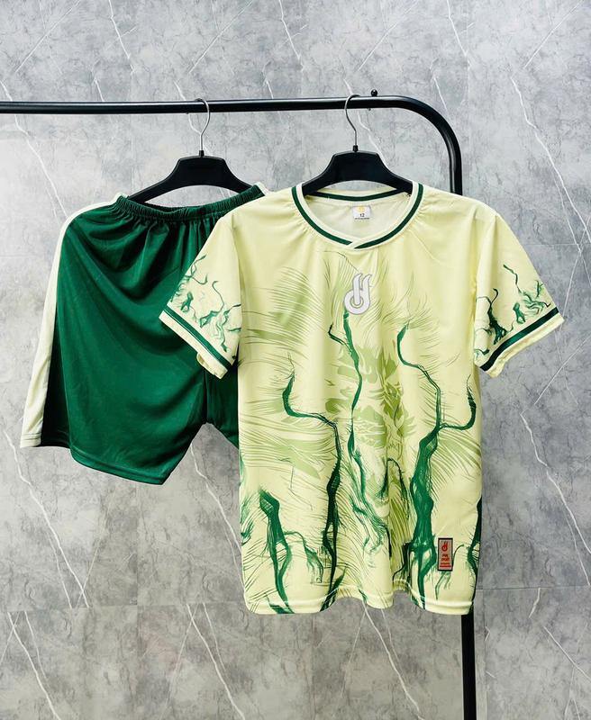 Có In Tên Số Bộ Đồ Đá Banh Quần Áo Bóng Đá Trẻ Em "NOVA Lửa Xanh" Chất Liệu Vải Thun Cotton Cho Bé Từ 18Kg - 80kg