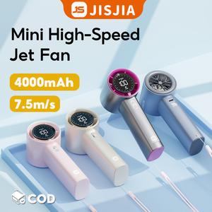 【Yodevoe×JISJIA】พัดลมมือถือ พัดลมพกพา ปรับระดับได้ 100 ระดับ แบตเตอรี่ 4000mAh ใช้งานได้ 15 ชั่วโมง