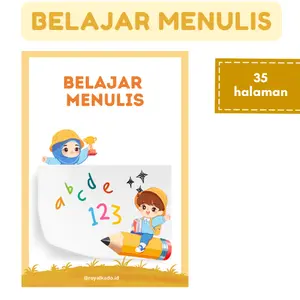 BUKU BELAJAR MENULIS / BUKU MENULIS / LATIHAN MENULIS / BELAJAR MENULIS / BUKU UNTUK ANAK TK / BUKU ANAK PRA TK