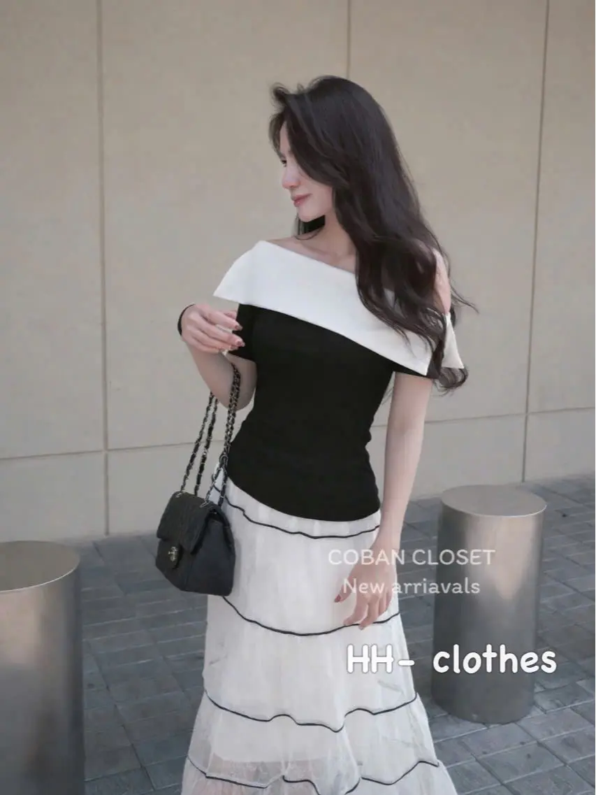 HL06 Áo Trễ Vai Nữ Phối Cổ Trắng Tay Ngắn Dáng Ôm Body Tôn Dáng Phong Cách Hàn Quốc | BigBuy360 - bigbuy360.vn HL06 Áo Trễ Vai Nữ Phối Cổ Trắng Tay Ngắn Dáng Ôm Body Tôn Dáng Phong Cách Hàn Quốc | BigBuy360 - bigbuy360.vn