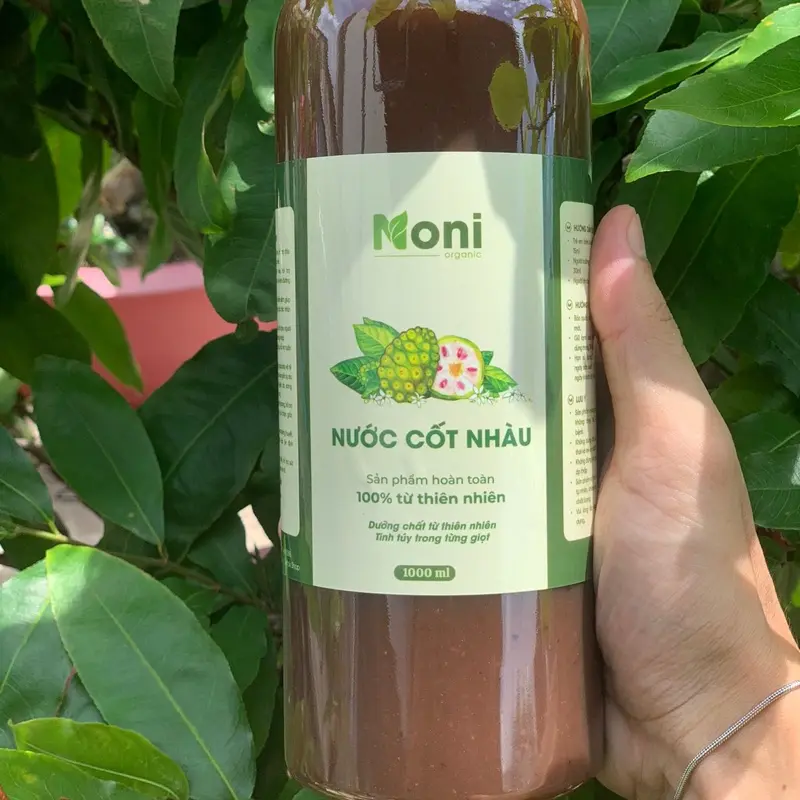 Nước Cốt Nhàu Ngâm Đường Phèn 100% Tự Nhiên, Không Chất Bảo Quản, Tốt Cho Sức Khoẻ, 10 Chai 1000ml Tặng 1000ml 1