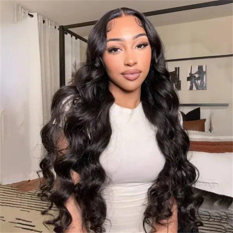 Product Introduction of LEMODA Body Wave 13x4 Full Lace Front Wigs 210% High Density Human Hair for Women HD Lace Front Human Hair Wig With Baby Hair Natural Black 2