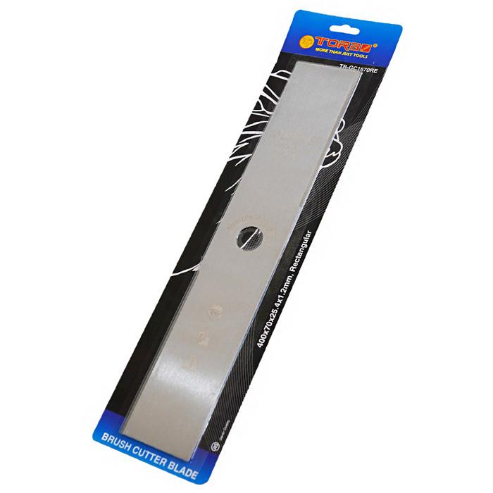 Gambar TORA Pisau Potong Rumput Rectangular 400 x 70 x 25.4 x 1.2 MM dari Tora Official Shop Kab. Bandung Tokopedia