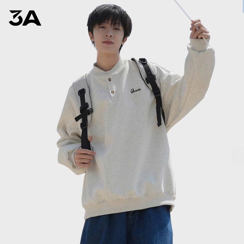 Áo Nỉ Thu Đông Sweater Unisex Nam Nữ, Áo Nỉ Cổ Tàu Local Brand 3A Menstore AN-251