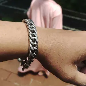 GELANG TANGAN RANTAI PRIA 3mm-11mm GELANG ANTIPUDAR PRIA GELANG ANTIPUDAR Bracelets
