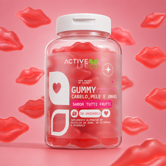 CABELO PELE E UNHA GUMMY ACTIVE LIFE   30 GOMAS