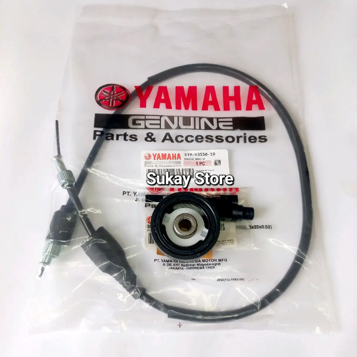 Paket Kabel Kilometer Speedometer + Gear Box Kilometer Spidometer Motor Yamaha Jupiter Z Vega R Vega Zr Fizr Crypton