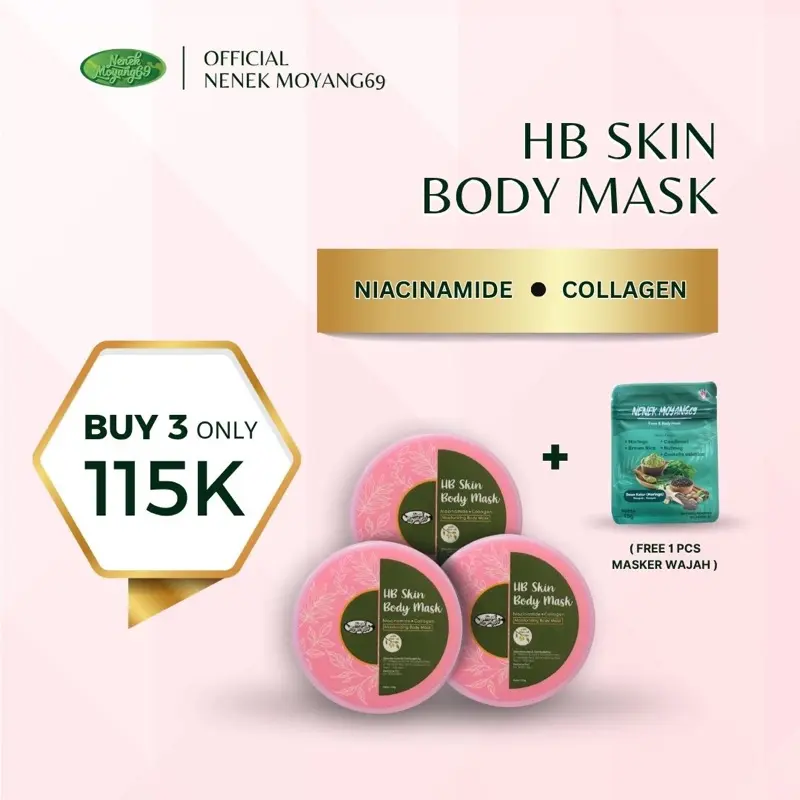PROMO HB SKIN FACE & BODY MASK by NENEK MOYANG69