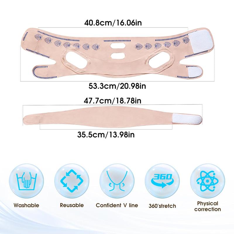 Product Introduction of SENSIOHOME V Line Face Lifting Strap for Double Chin Reduction,Face Lifting Sculpting,Adjustable Skincare Tool Sleeping Mask Strap Band for Women and Men. 12