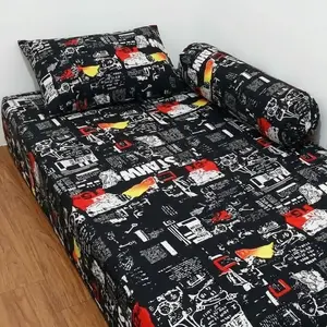 SPREI M.KOR | sprei kasur nagita | sprei singel bed | katun adem dingin | sarung bantal dan guling 1 set aesthetic | kain halus adem| Karet melintang anti geser