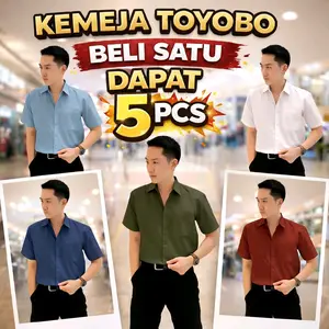 Kemeja Dewasa TOYOBO beli 1 dapat 5 Pcs Pendek Pria Baju Distro Katun Navy Nyaman Ukuran L XL M L XL XXL XXXL Harga Spesial mulai 100.000 Ribu lengan PENDEK