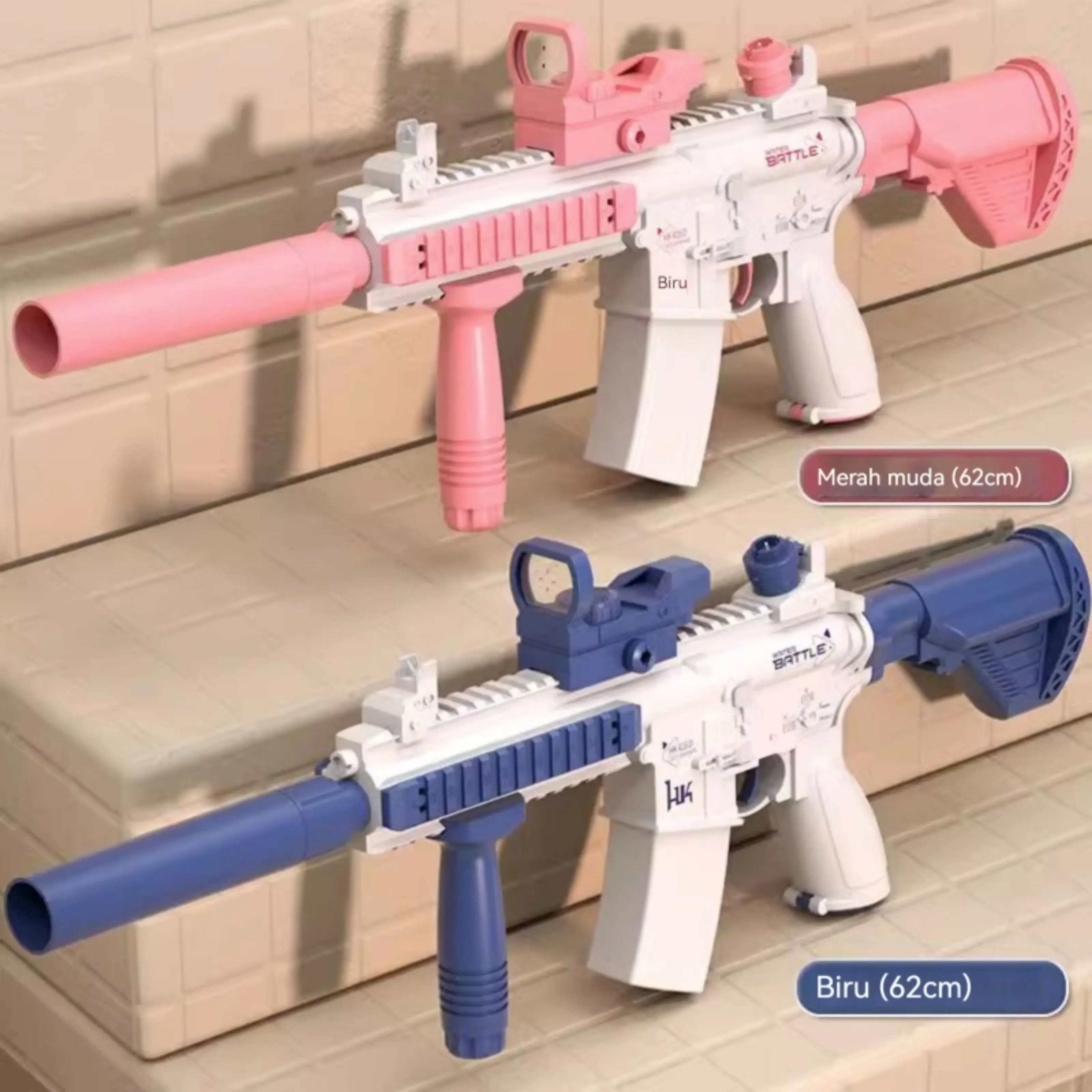 （COD) COOLFOX TOYS  M416 Mainan Air Listrik Alat Penyiram Air Luar Ruangan Anak-anak Musim Panas