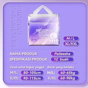 ORIGINAL - [PROMOSI PENAWARAN KHUSUS] GRATIS ONGKIR CELANA PEMBALUT WANITA BARU YANG DIIMPOR DARI KOREA SELATAN (PAKET LEBIH BESAR BERISI 12 BUAH) TAHAN BOCOR 36°, SIRKULASI UDARA YANG BAIK, PELINDUNG KULIT, DAPAT DIGUNAKAN SIANG DAN MALAM/IBU HAMIL