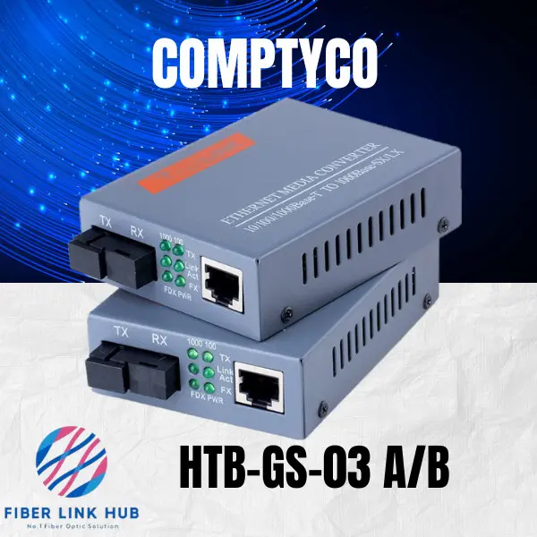 COMPTYCO Netlink Gigabit HTB-GS-03 A/B HTBGS03 Fiber Optic Media Converter - HTBGS03 A+B RJ45