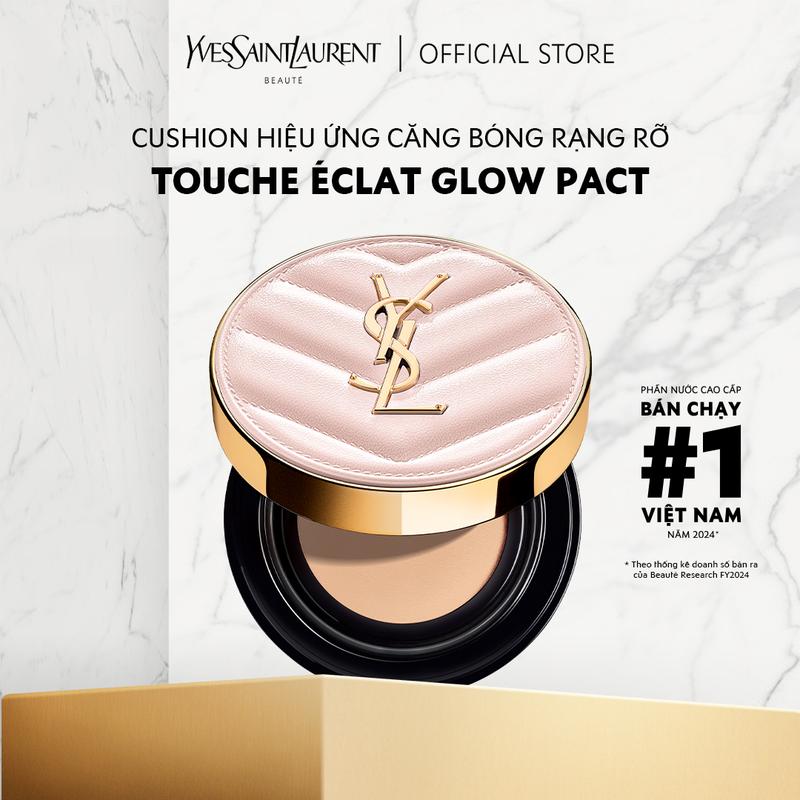 Phấn nước hiệu ứng căng bóng YSL TOUCHE ÉCLAT GLOW PACT CUSHION