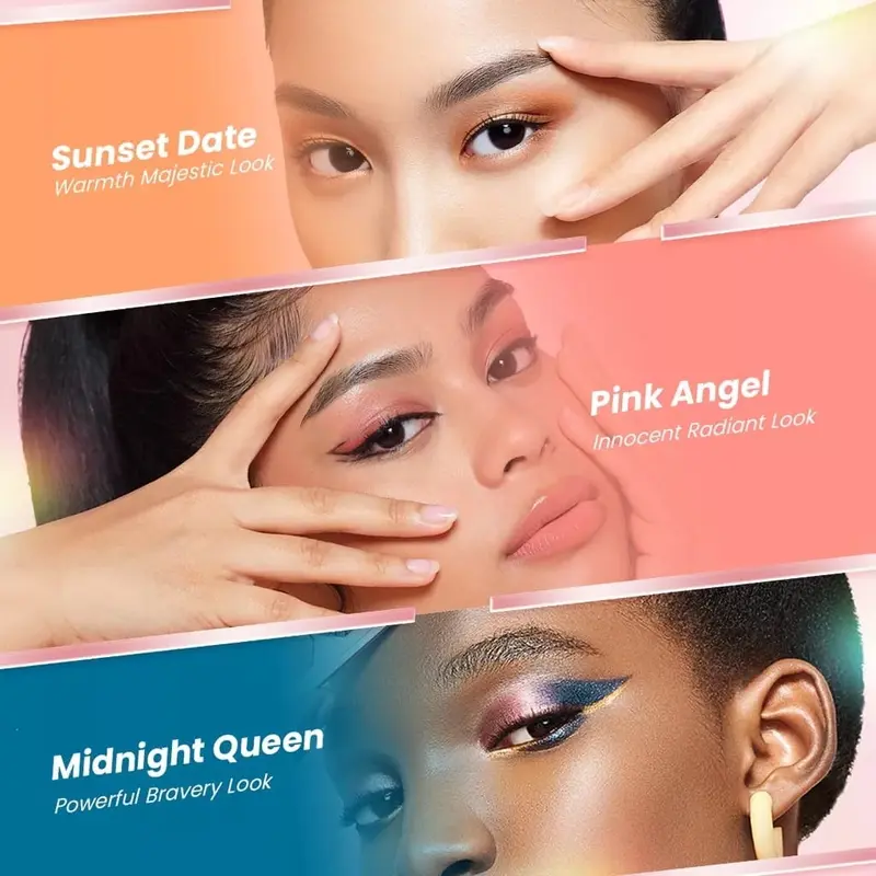 Hanasui Eye Makeup Series | Eyemazing Eyeshadow Palette | Eyebrowtiful Pencil | Eyetractive Liner Pen | Pensil Alis | Palet eyeshadow | BPOM 7