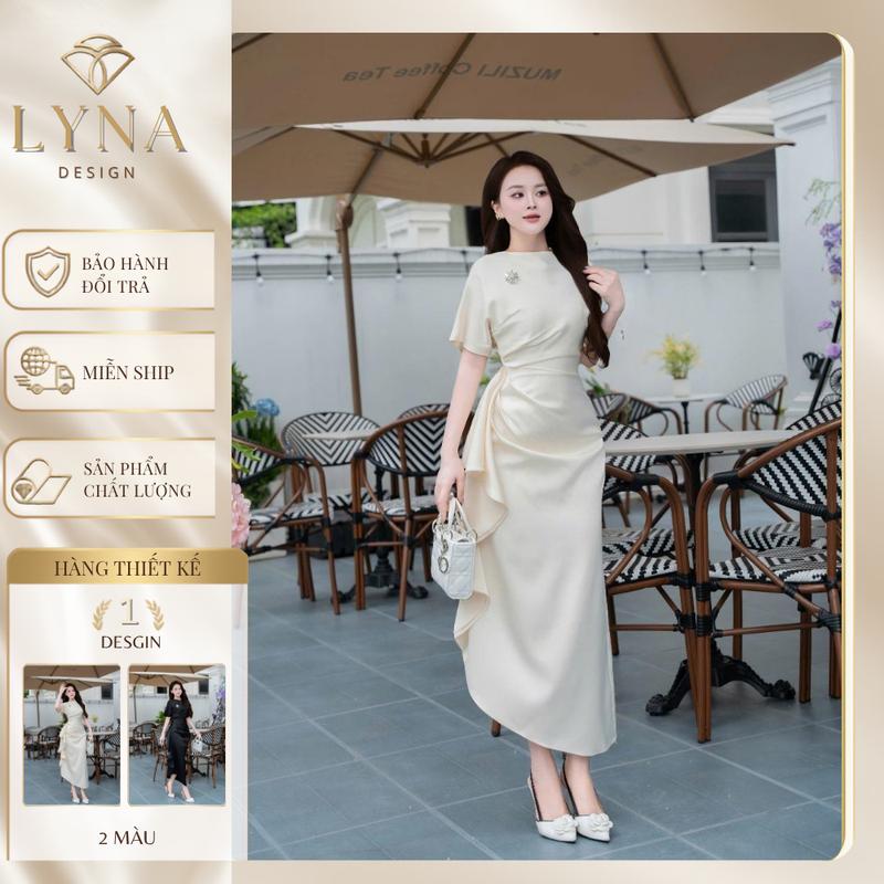 D58 - Váy Lụa Thiết Kế Dáng Dài Cao Cấp - LYNA