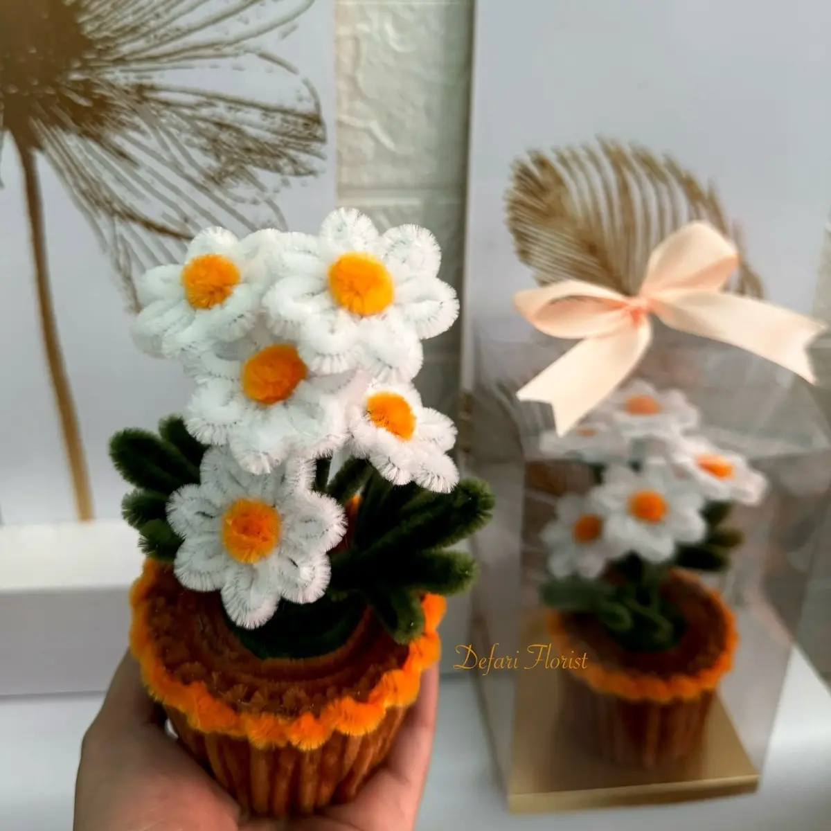 Bunga Kawat Bulu Daisy |Pipe Cleaner Flower| DIY