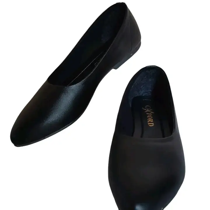 Flatshoes Wanita Kerja Simple Hitam - Model Terbaru Perempuan