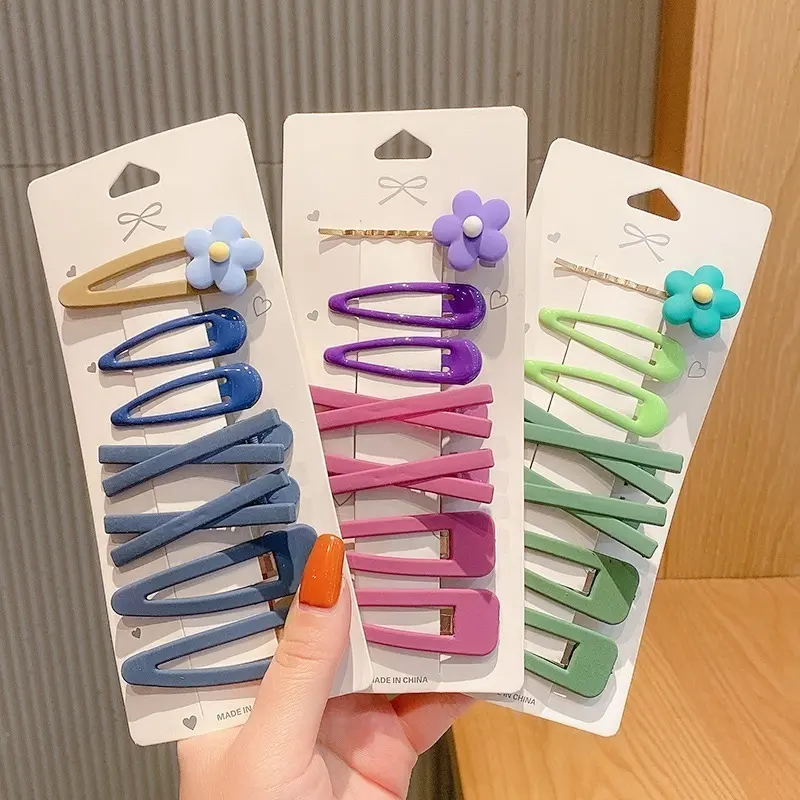 Bộ Kẹp Tóc, 7 Chiếc, Nhiều Màu Sắc, Thời Trang 7