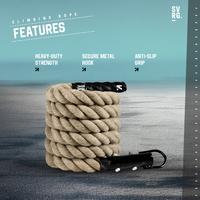 Gambar SVRG Manila Climbing Rope 6M Heavy Duty Gym Climbing Rope Anti-Slip Grip + Metal Hook dari SVRG Store Kota Tangerang 4 Tokopedia