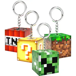 gantungan kunci lampu minecraft block 3 cm. diamond ore, lucky block tnt dll