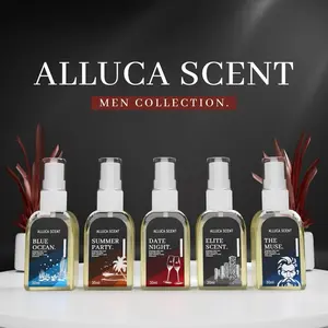 5 BOTOL PARFUM MEN COLLECTION HAIR & BODY 30ML ALLUCA SCENT