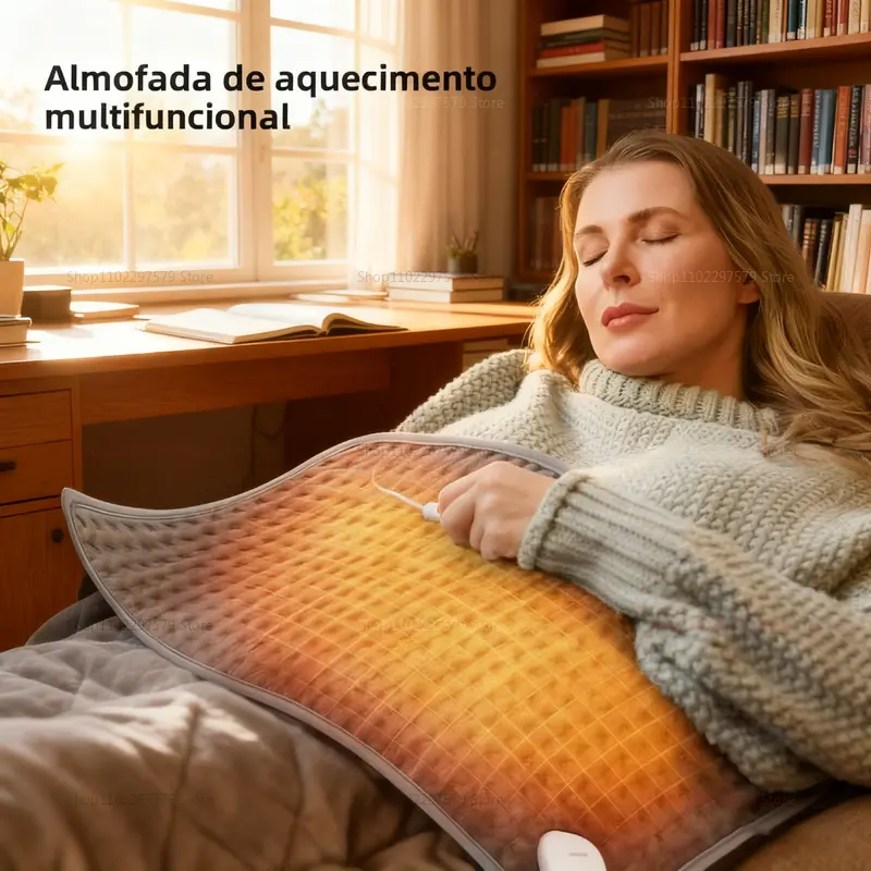 Electric Heating Blanket 2025 (60x30cm) Soft Thermal Heated Pad 9 Levels Body / Back / Leg Warmer Winter Safe Comfort Home Use