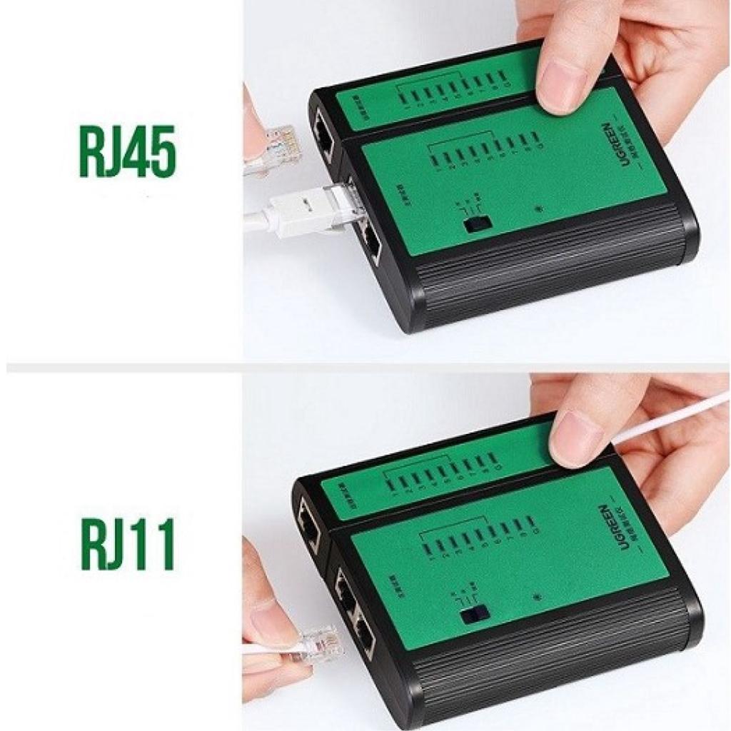 Network Lan Tester UGREEN RJ11 RJ45 Alat Penguji Tes Kabel Ethernet