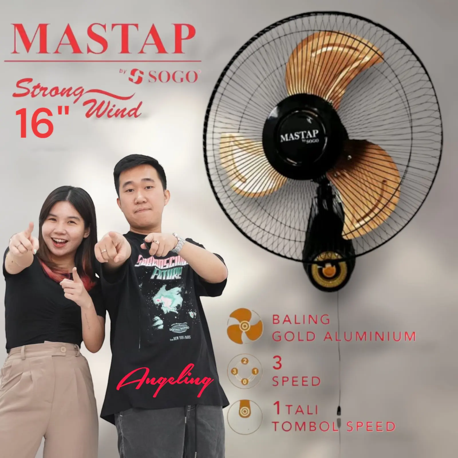 Kipas MASTAP GOLD [SNI - GARANSI] By MASTAP