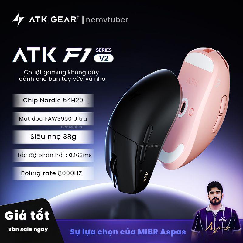  Chuột GAMING ATK Blazing Sky F1 V2 - Paw3950 Paw3950 Ultra - tặng kèm đầu thu 8kHZ 